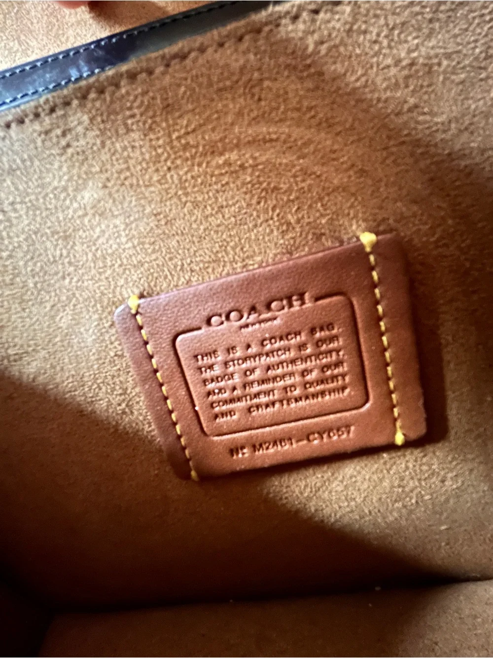 Coach Quinn Spazzolato Leather